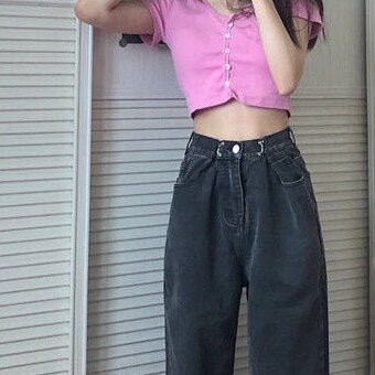Women Jeans Wide Leg Trousers Harujuku Korean Style High Waist Streetwear Retro Denim Clothing Fashion Loose Hip-hop All-match
