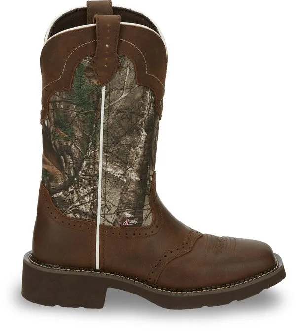 JUSTIN RAYA CAMO WOMEN'S WESTERN BOOT-GY9609