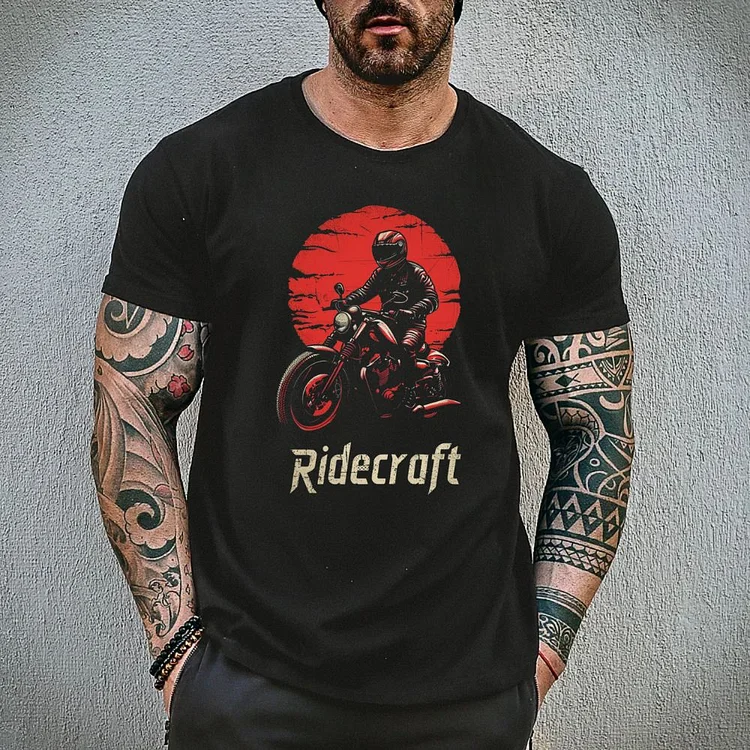 Ridecraft motorcycle style men's T-shirt