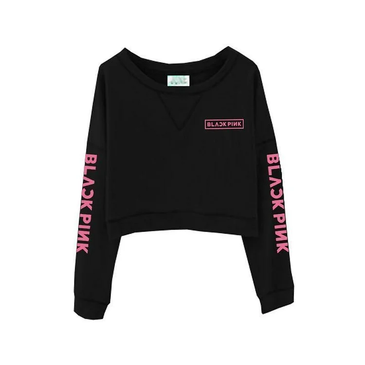 Blackpink crop top discount sweater