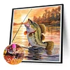 Diamond Painting-DIY Full Round Drill Fishing