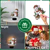 Acryl Weihnachten Schneemann doppelseitig - 5d DIY Bastellampe