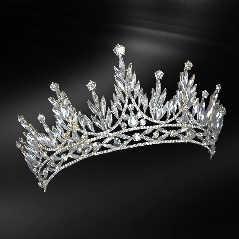 Elegant Luxurious Women’s Multicolor Alloy Inlay Rhinestones Crown