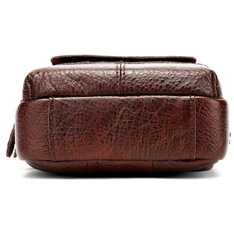 Men's Leather Shoulder Bag Retro Casual Crossbody Bag