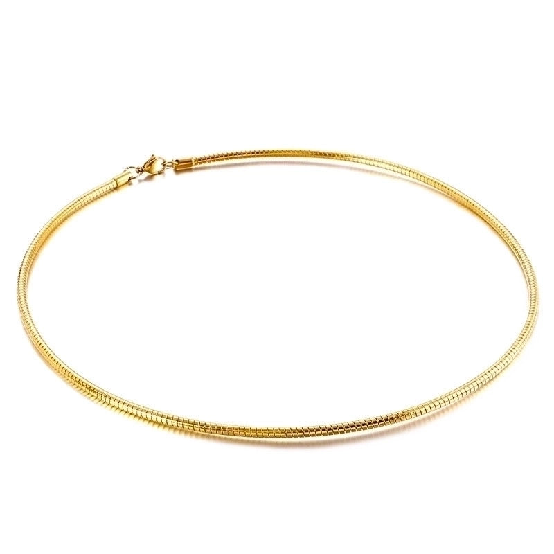 Titanium Steel 18K Gold Plated Minimalist Geometric Choker