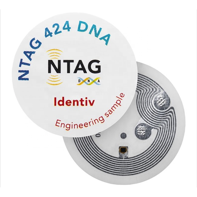 Adhesive Social Media Label Access Control System NTAG424 DNA Sticker NFC Smart Tag