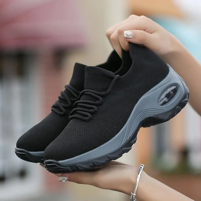 Fortuna Lace Up Running Shoes Platform Sneakers