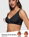 Seamless Deep V Push-Up Wireless Bra
