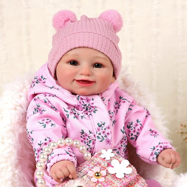 [Year Lowest Price]Babeside Smiling Reborn Baby Marcy 20" Infant Girl Building Lovely Memories