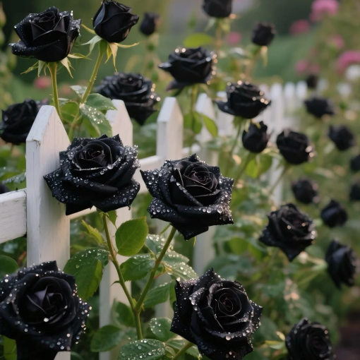 🌹Gothic Rare Black Rose Seeds