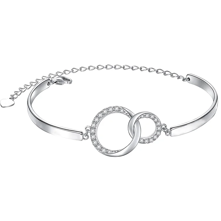 For Friend - We Are Forever Linked Together Circle Bracelet
