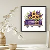 Diamond Painting -DIY Full Square Drill Purple Truck (35*35CM)