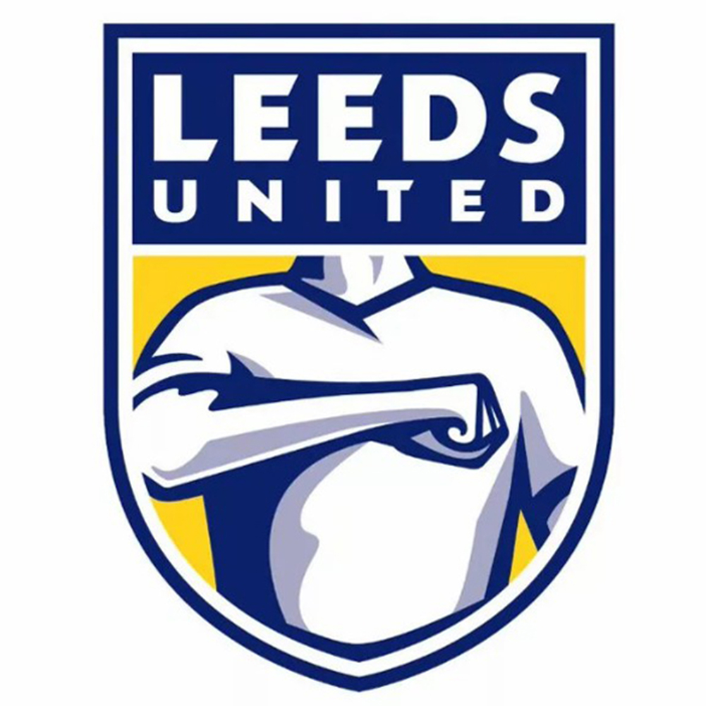 

30*30CM - Round Drill Diamond Painting - Leeds United, 501 Original