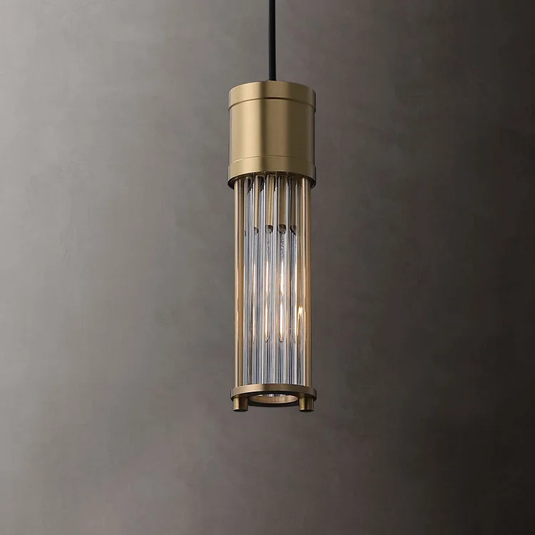 Modern Glass And Copper Decorative Pendant Light Vjlight