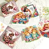 6pcs Diamond Painting Happy Mothers Day Greeting Card with Envelope for Family Friends Holiday Gift Congratulations
