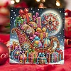 (US Only)10PCS DIY Diamond Art Greeting Cards Xmas Designs for Festivals and Celebrations