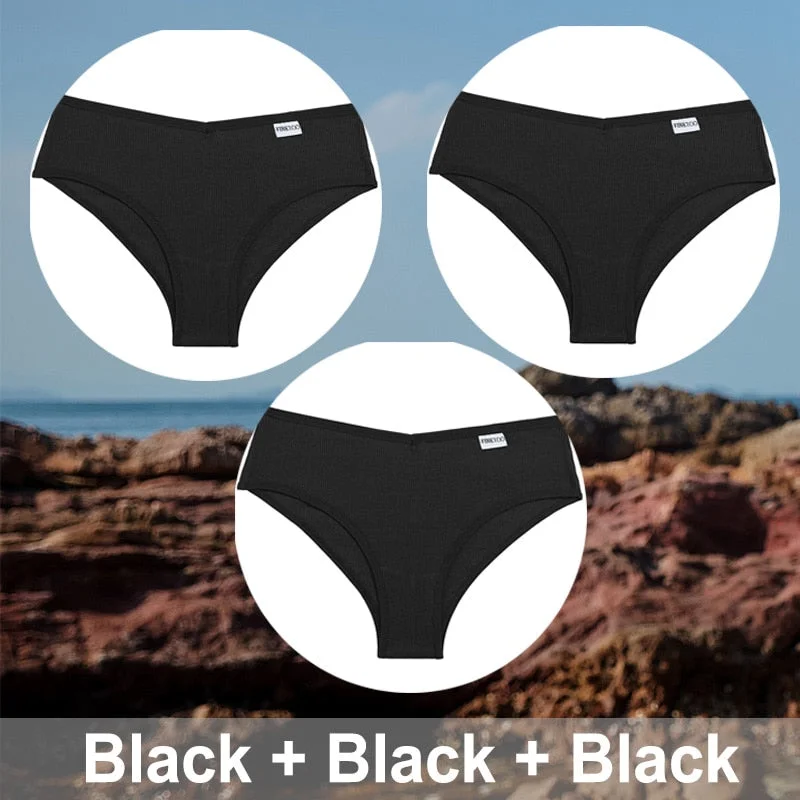 3PCS/Set M-XXXL Plus Size Cotton Panties Women Underwear Sexy Lingerie Female Underpants Intimates Brazillian Pantys Sexy Briefs