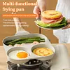 Medical Stone Omelette Pan Nonstick Frying Pan Divided Pancake Pan for Breakfast