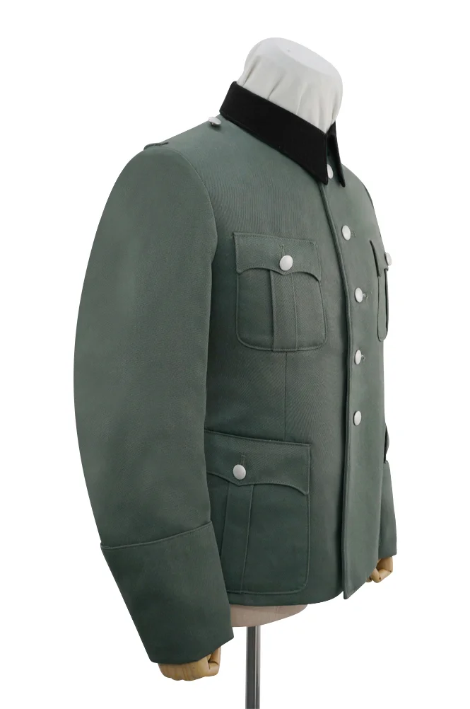   Elite German M1936 Officer Gabardine Black Collar Service Tunic Jacket German-Uniform