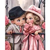 Diamond Painting -DIY Round Drill Sweet Couple(40x50cm)