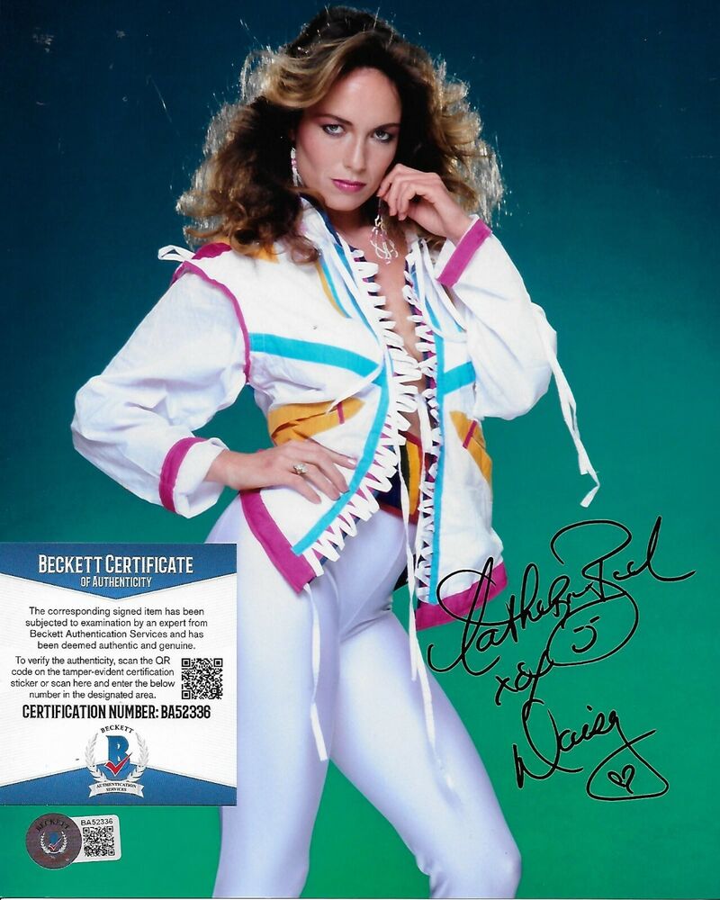 Catherine Bach Dukes of Hazzard Original Autographed 8X10 Photo Poster painting w/Beckett