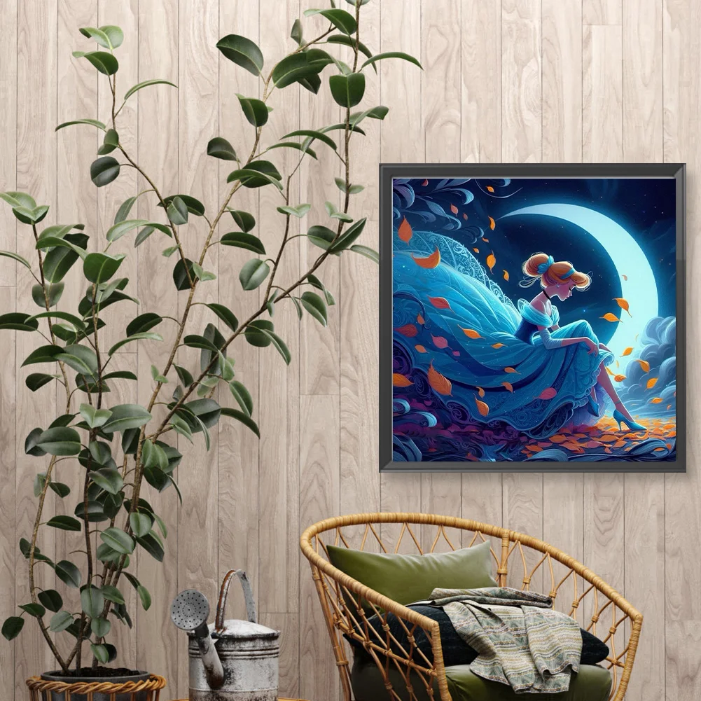 Diamond Painting - Full Round Drill - Moon Princess(Canvas|40*40cm)
