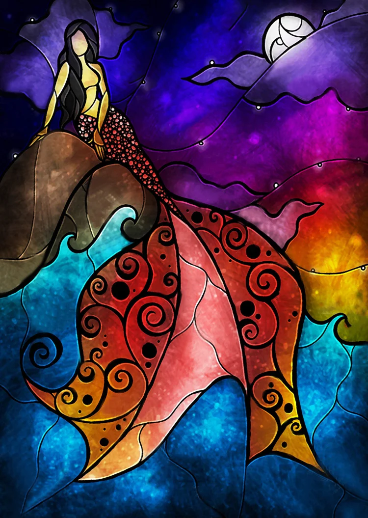 The Little Mermaid-Full Square Diamond Painting-40*50CM(Canvas)