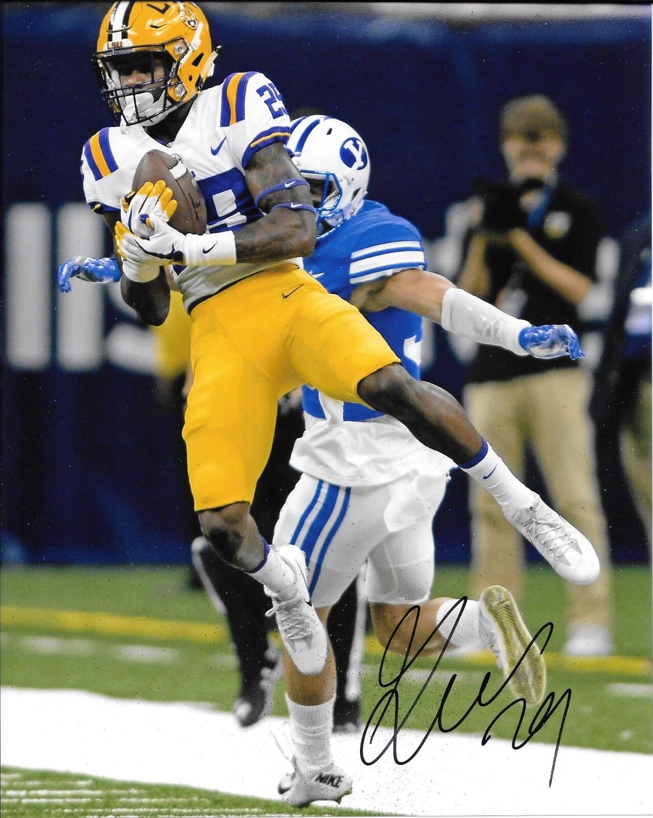 GREEDY WILLIAMS HAND SIGNED LSU TIGERS 8X10 Photo Poster painting W/COA