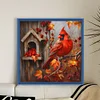 Birdhouse Cardinal-11CT Stamped Cross Stitch 50*50cm