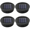 4pcs Solar Light Bulb Replacement Top Atmosphere Lamp for Outdoor Pathway Yard