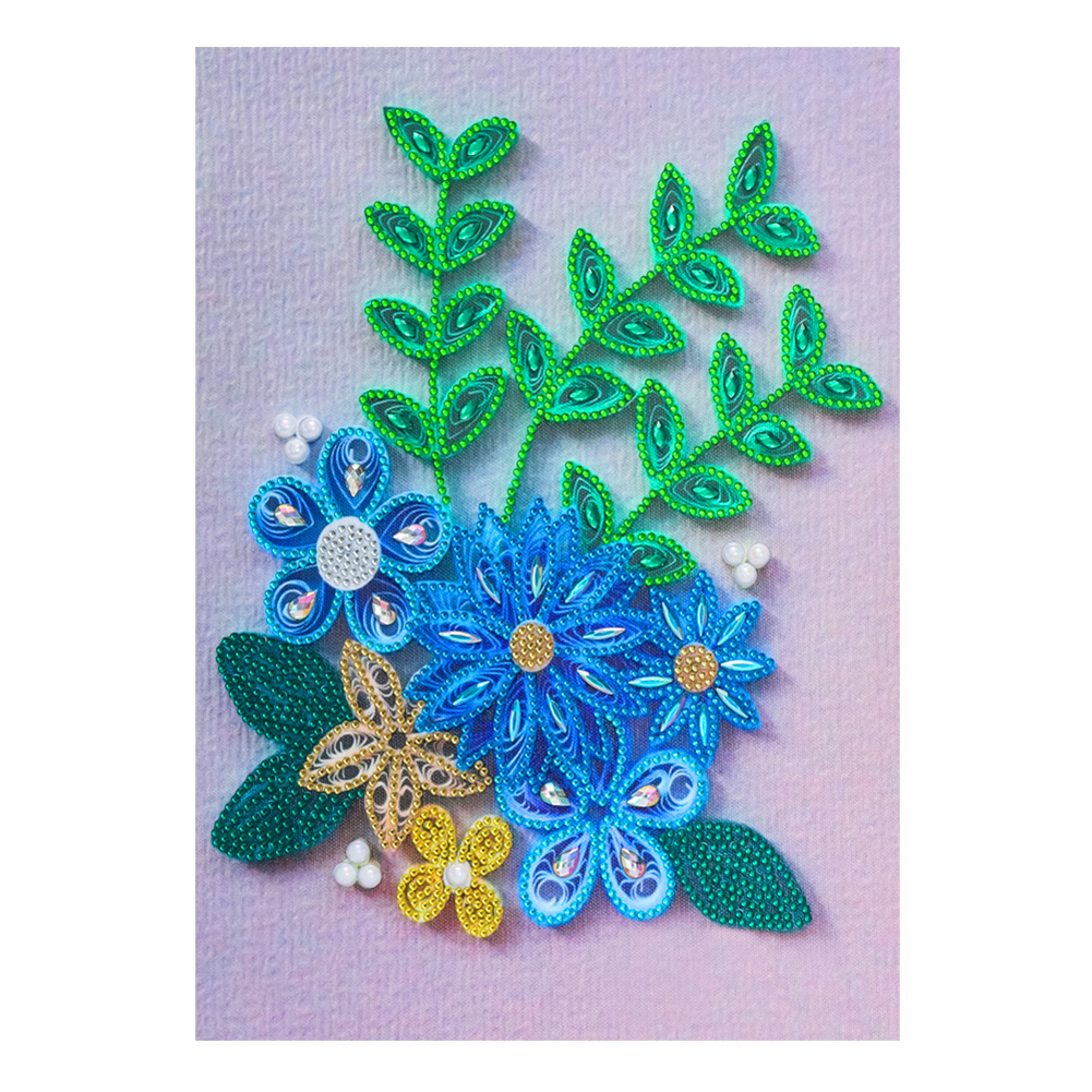 

Quilling Paper Flower - Crystal Special Shaped Diamond Painting - 30*40CM, 501 Original