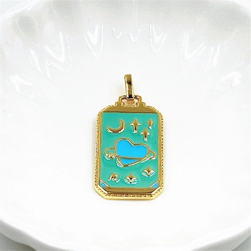 1 Piece Minimalist Star Copper Chain Pendant Necklace