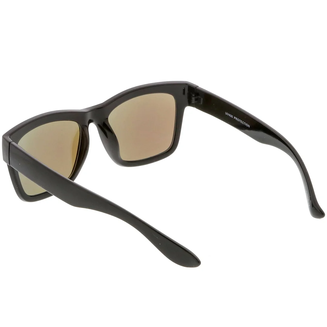 Lifestyle Super Thick Horn Rimmed glasses Thick Arms Mirror Square Lens 54mm