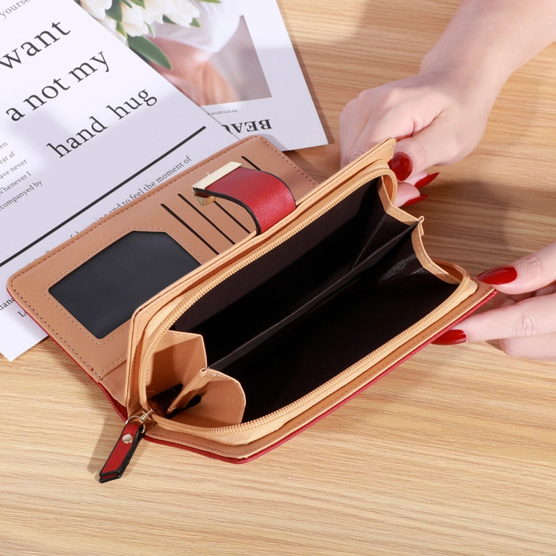 Women’s Flower Pu Leather Hidden Buckle Wallets