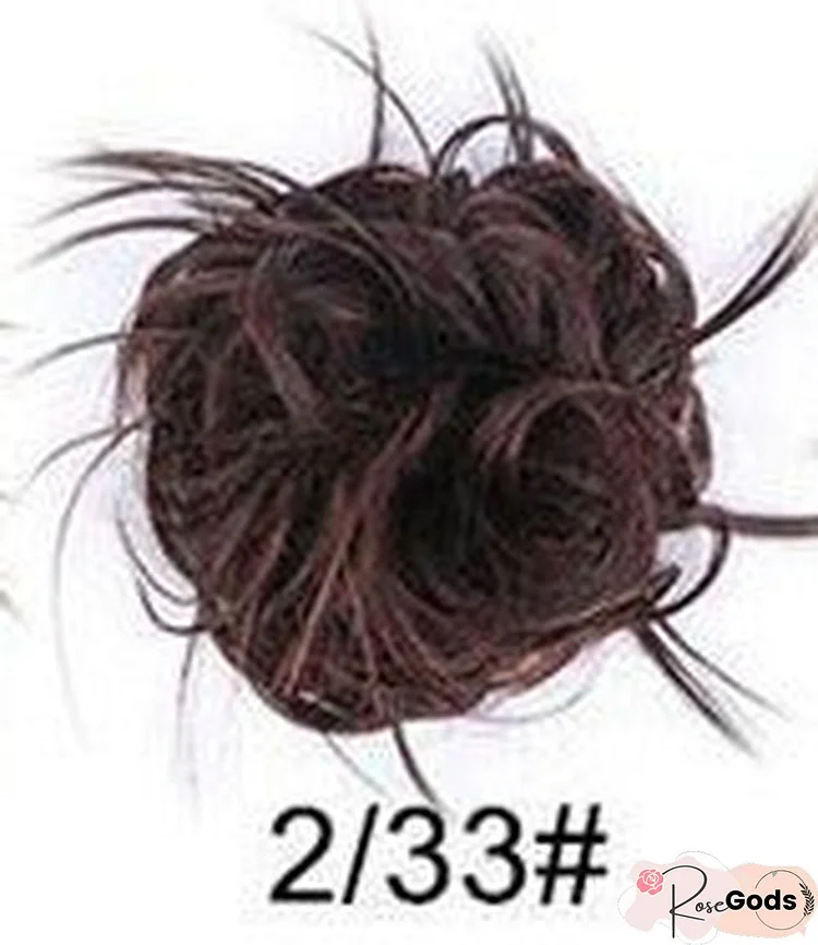 Rubber Band Chemical Fiber Wig Ring Chicken Tail Hair Ring Fluffy Curly Hair Ring