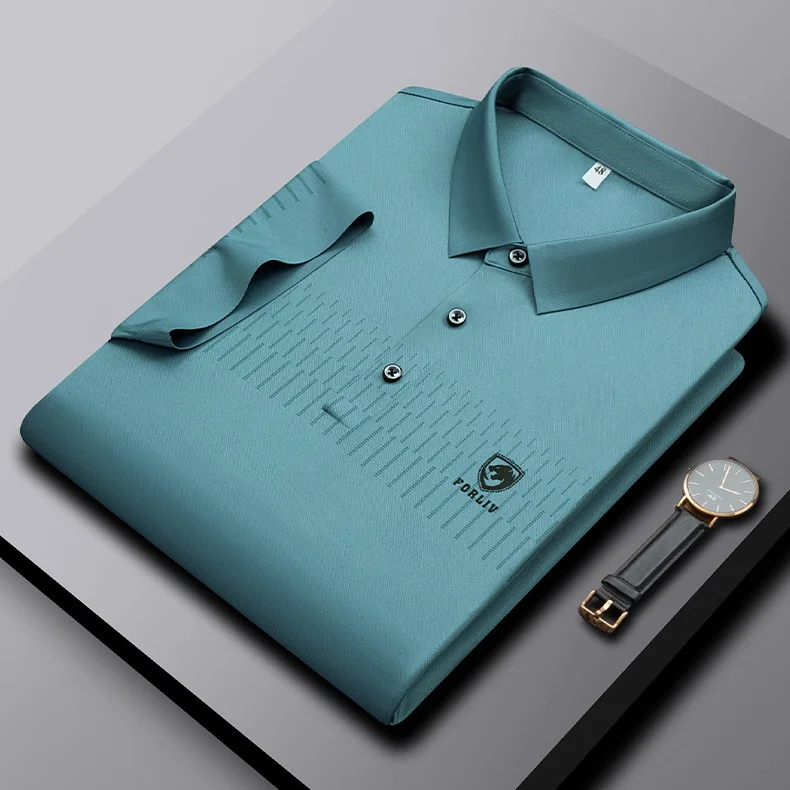High Quality Men's Business Lapel Polo Shirt