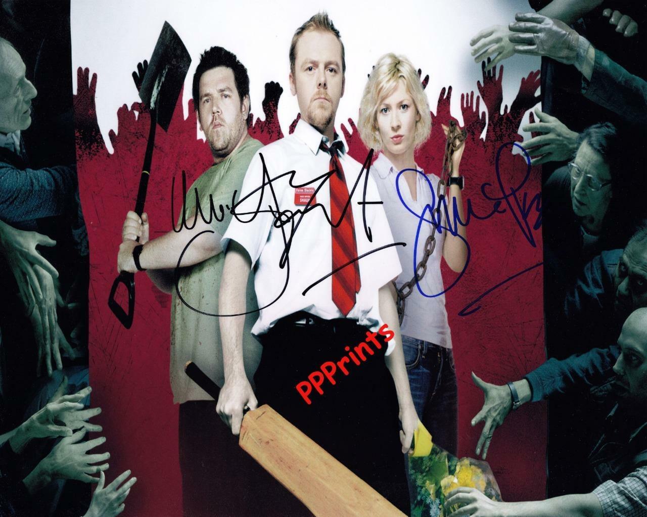 SIMON PEGG Nick Frost SIGNED AUTOGRAPHED10X8 REPRO PRINT Photo Poster painting shaun of the dead