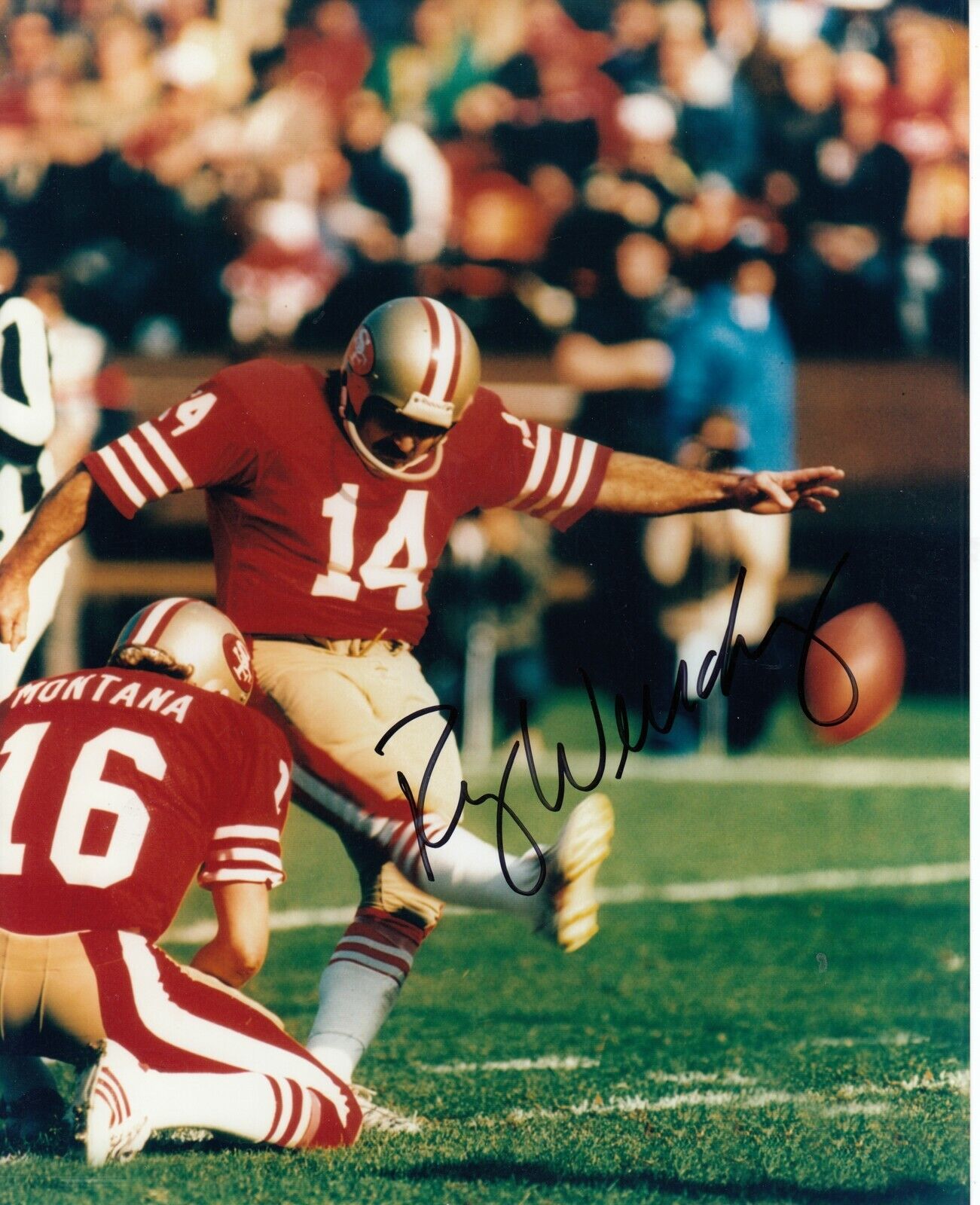 Ray Wersching #0 8x10 Signed Photo Poster painting w/ COA San Francisco 49 ers