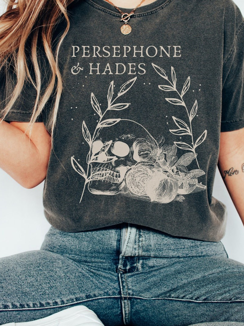 Hades And Persephone Greek Goddess Mythology T-Shirt / TECHWEAR CLUB / Techwear