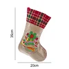 14 Inch Large DIY Linen Diamond Painting Xmas Stocking Hanging Gift Candy Bag Kits(20x35cm)