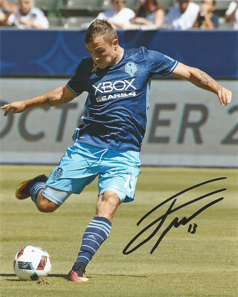 Seattle Sounders Jordan Morris Autographed Signed 8x10 MLS Photo Poster painting COA