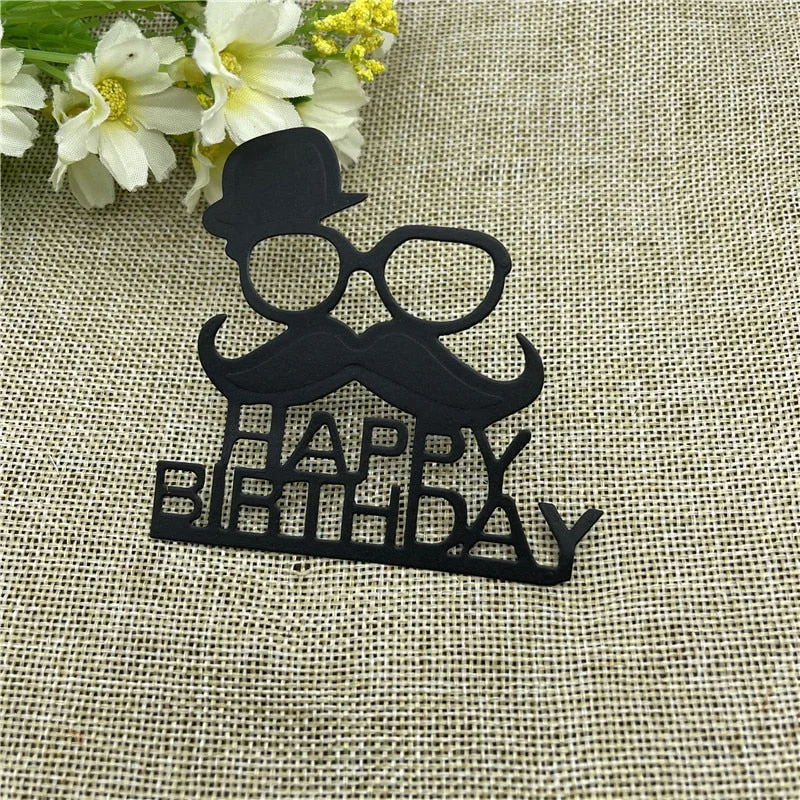 Father's day background Metal Cutting Dies Stencils For DIY Scrapbooking Decorative Embossing Handcraft Die Cutting Template
