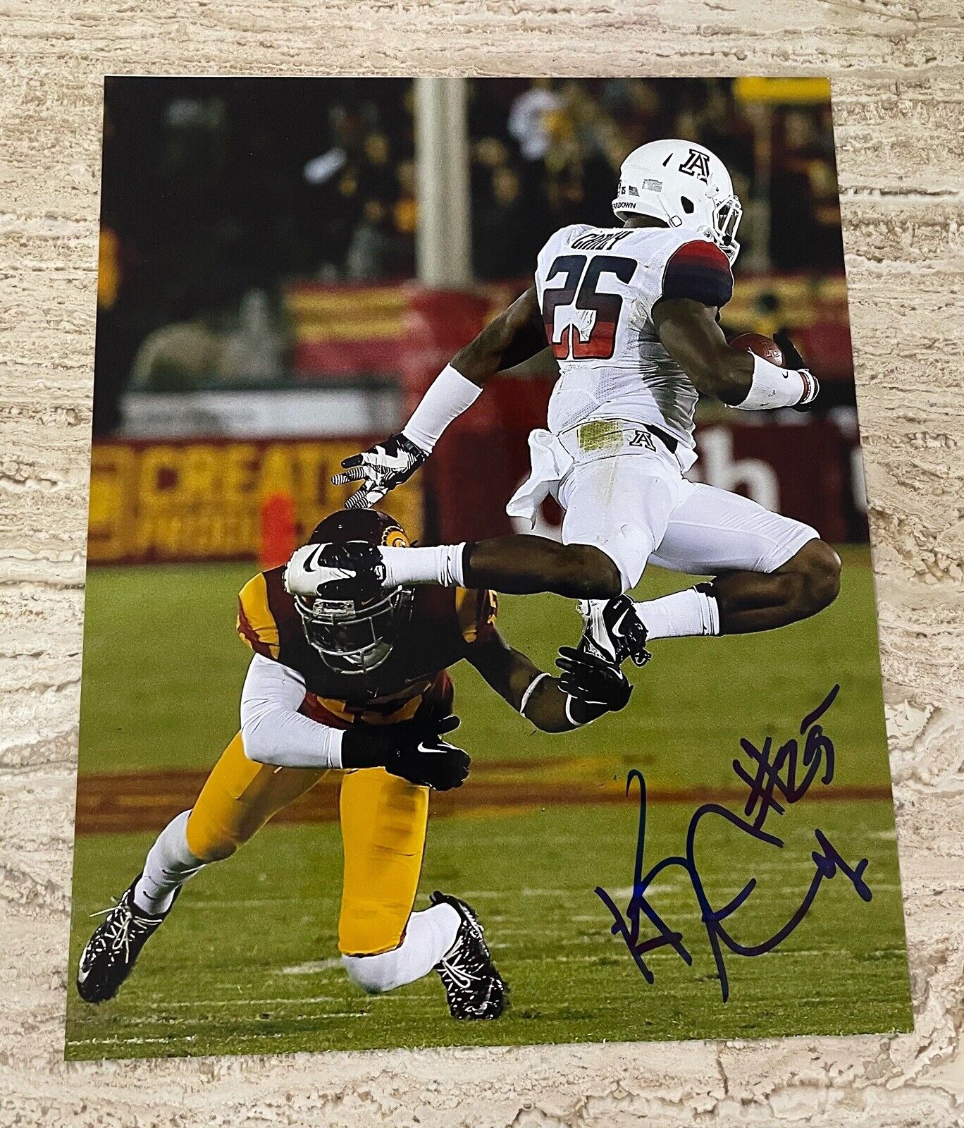 Ka'Deem Carey Chicago Bears Arizona Wildcats Autographed Signed 8X10 Photo Poster painting W/COA