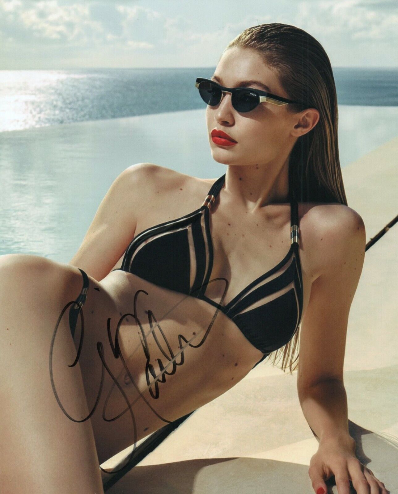 Autographed Gigi Hadid signed 8 x 10 Photo Poster painting Hot