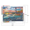 Diamond Painting-DIY Full Round Drill Sea Car Lighthouse
