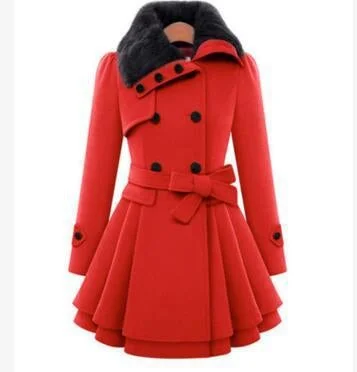 Women's Double Breasted Padded Coat