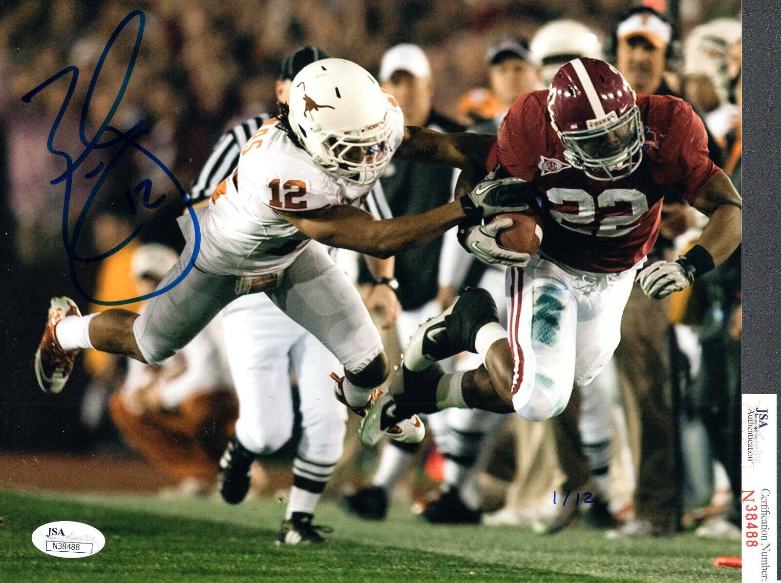 JSA Earl Thomas Autographed Signed AUTO 8x10 Photo Poster painting LE 1/12 TX Longhorns TRB 551