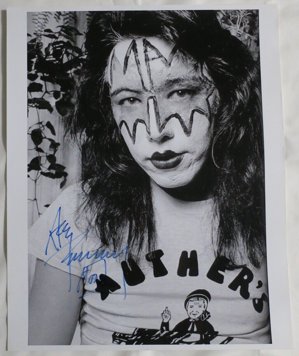 Ace Frehley Signed Kiss Authentic Autographed 16x20 B/W Photo Poster painting BECKETT #AA49965