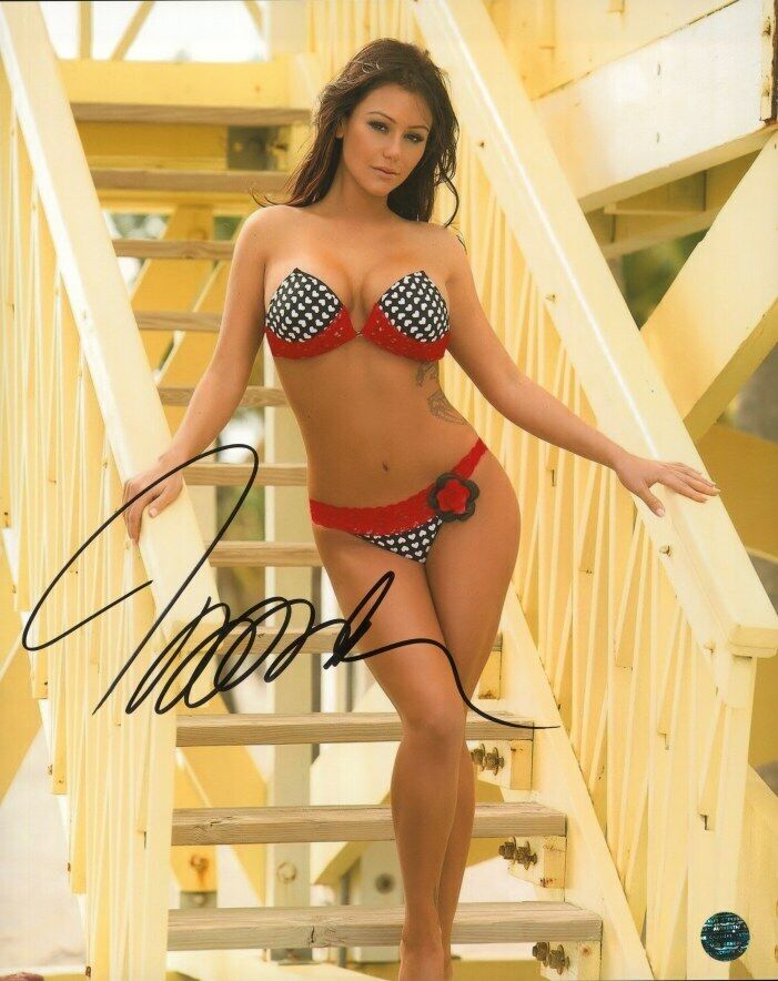 JWoww - JENNI FARLEY Autographed Original 8x10 Photo Poster painting LOA TTM