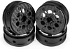 AMK 4pcs 1.9 Inch Carbon Fiber Wheels Rims Hub for 1/10 RC Crawler TRX4 TRX6 Axial SCX10 III TF2 Gmade R1 Element Enduro 1.9S DIY Car Wheel (4pcs D Wheel Rims)